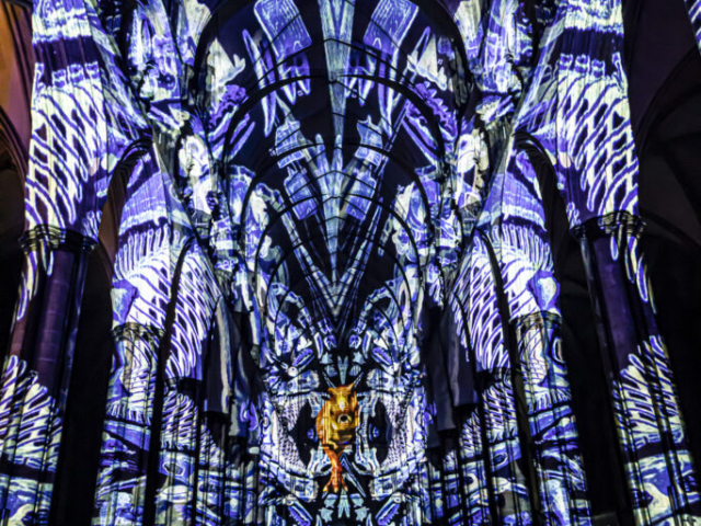 Luxmuralis Salisbury cathedral Time Son et lumiere life light and sound art projection mapping 2024 cathedral light show _50smv