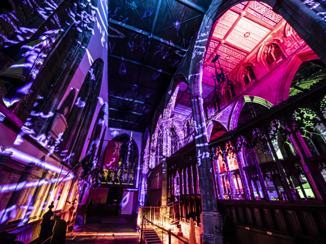 Luxmuralis Hull Minster Science light show epic artson et lumiere projection art fine art light _25 smv