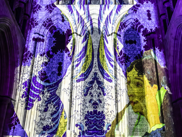 luxmuralis beverely minster TIME 2025 sound and light epic art projection art cathedral light show_8 smv