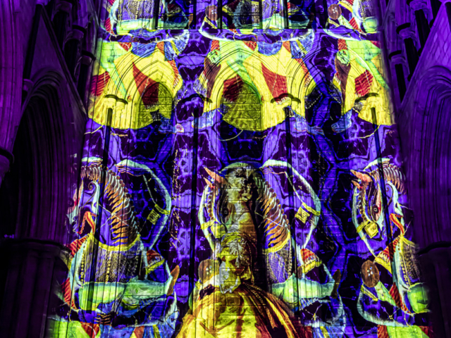 luxmuralis beverely minster TIME 2025 sound and light epic art projection art cathedral light show_9 smv