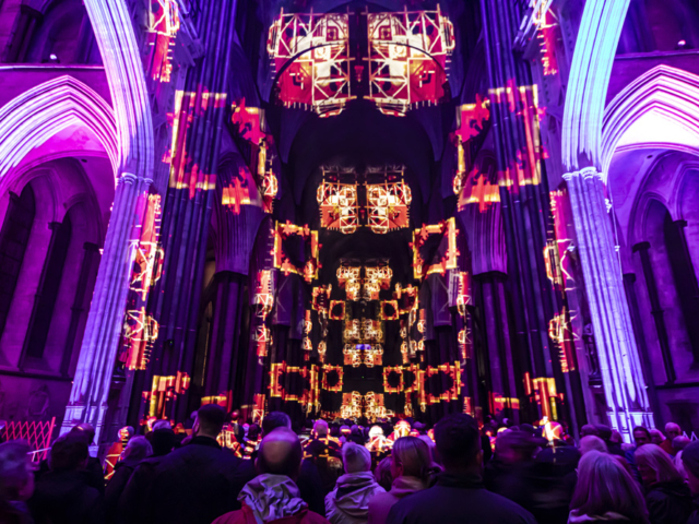 Luxmuralis Lost worlds Salisbury Cathedral son et lumiere light and sound projection art light art epic art_20smv 3
