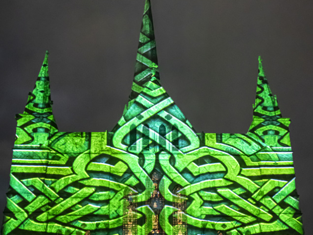 Luxmuralis Lost worlds Salisbury Cathedral son et lumiere light and sound projection art light art epic art_20smv