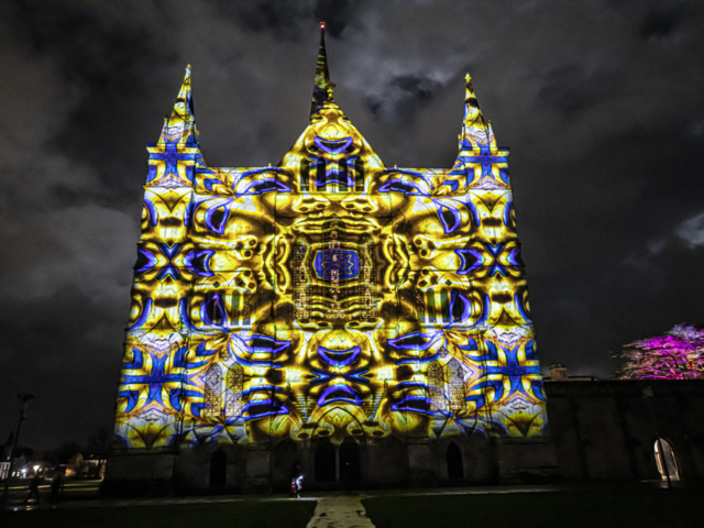 Luxmuralis Lost worlds Salisbury Cathedral son et lumiere light and sound projection art light art epic art_21smv