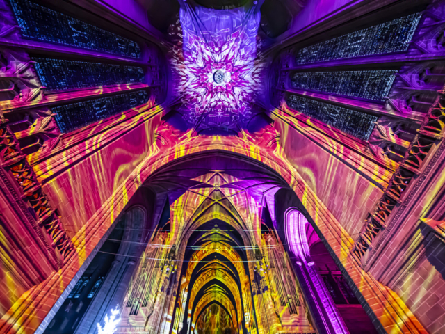 Luxmuralis Liverpool Cathedral THE GIFTson et lumiere cathedral light show light and sound projection art light art epic art london _1smv