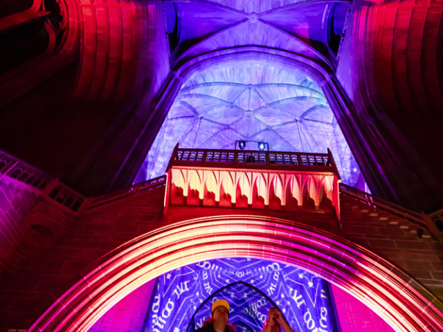 Luxmuralis Liverpool Cathedral THE GIFTson et lumiere cathedral light show light and sound projection art light art epic art london _22smv