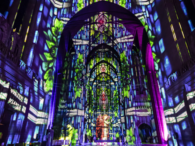 Luxmuralis Liverpool Cathedral THE GIFTson et lumiere cathedral light show light and sound projection art light art epic art london _23smv
