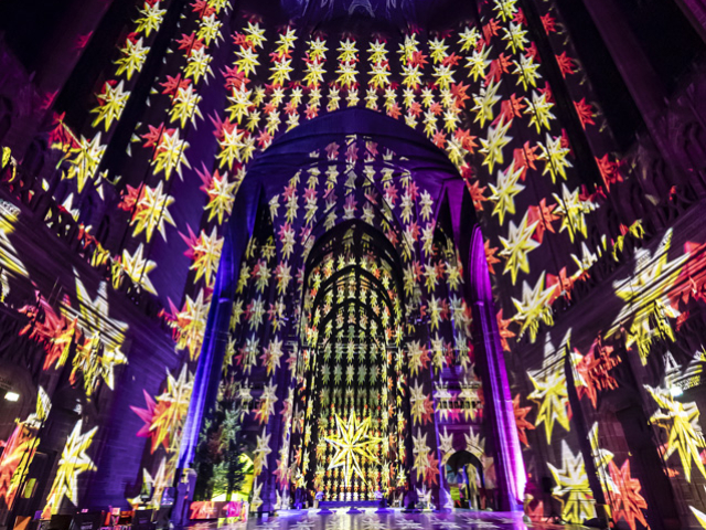 Luxmuralis Liverpool Cathedral THE GIFTson et lumiere cathedral light show light and sound projection art light art epic art london _25smv