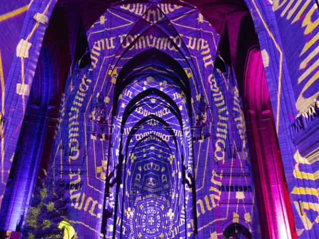 Luxmuralis Liverpool Cathedral THE GIFTson et lumiere cathedral light show light and sound projection art light art epic art london _27smv