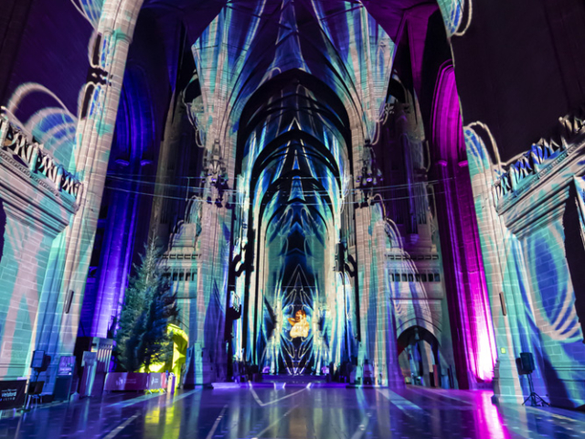Luxmuralis Liverpool Cathedral THE GIFTson et lumiere cathedral light show light and sound projection art light art epic art london _30smv