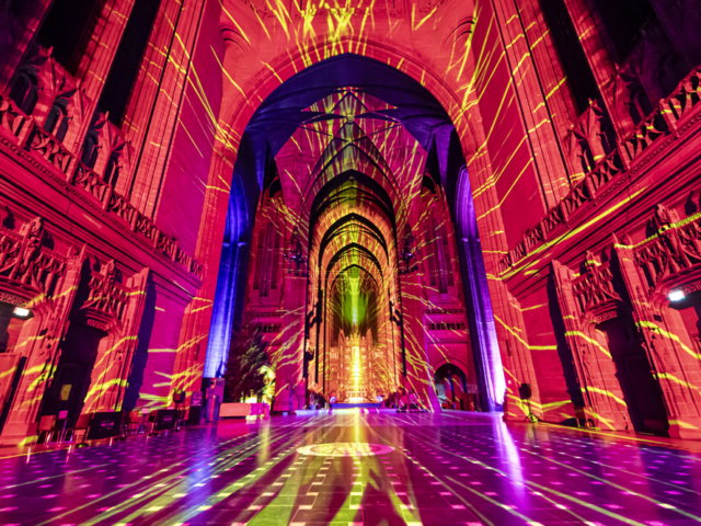 Luxmuralis Liverpool Cathedral THE GIFTson et lumiere cathedral light show light and sound projection art light art epic art london _31smv