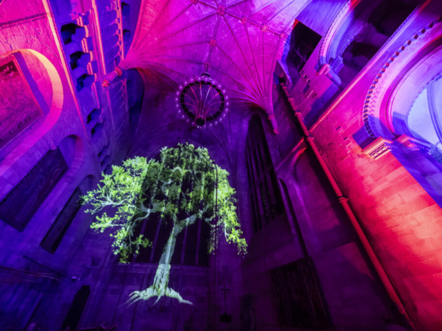 Luxmuralis Hereford Cathedral TIME son et lumiere light show light and sound projection art light art epic art immersive experience _10smv