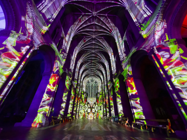 Luxmuralis Hereford Cathedral TIME son et lumiere light show light and sound projection art light art epic art immersive experience _13smv