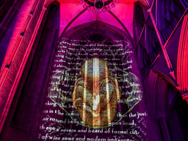 Luxmuralis Hereford Cathedral TIME son et lumiere light show light and sound projection art light art epic art immersive experience _1asmv