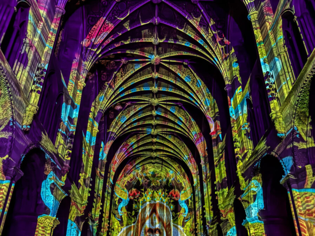 Luxmuralis Hereford Cathedral TIME son et lumiere light show light and sound projection art light art epic art immersive experience _1bsmv