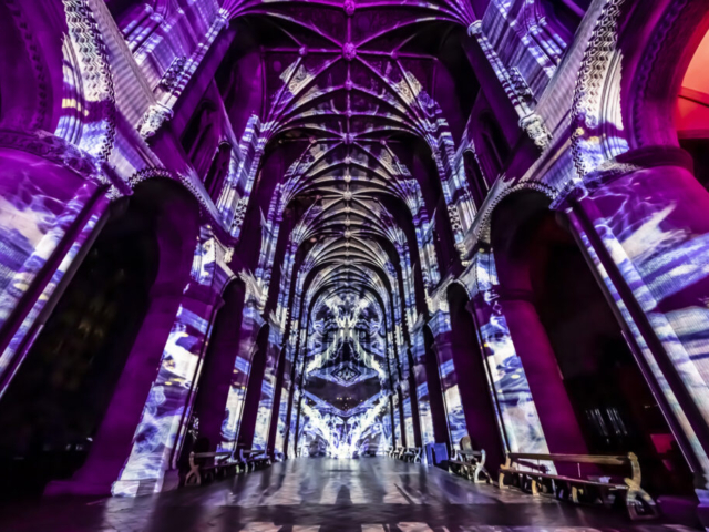 Luxmuralis Hereford Cathedral TIME son et lumiere light show light and sound projection art light art epic art immersive experience _20smv