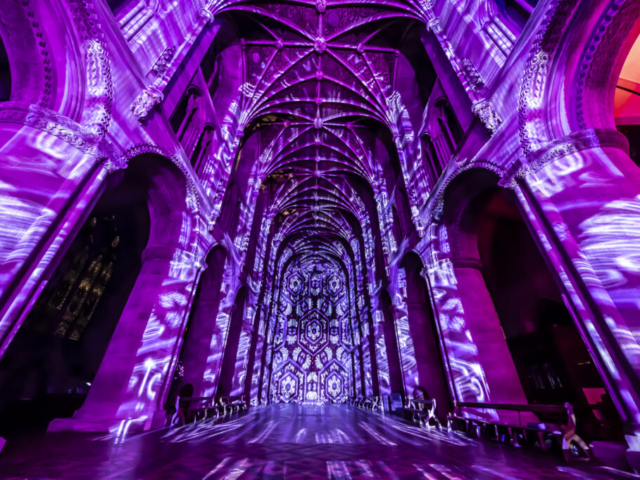 Luxmuralis Hereford Cathedral TIME son et lumiere light show light and sound projection art light art epic art immersive experience _22smv