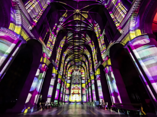 Luxmuralis Hereford Cathedral TIME son et lumiere light show light and sound projection art light art epic art immersive experience _25smv