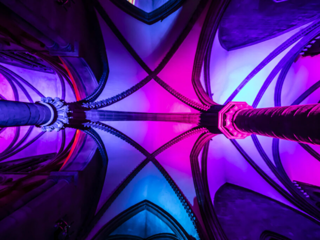 Luxmuralis Hereford Cathedral TIME son et lumiere light show light and sound projection art light art epic art immersive experience _7smv