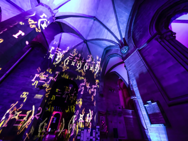 Luxmuralis Hereford Cathedral TIME son et lumiere light show light and sound projection art light art epic art immersive experience _9smv