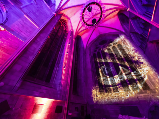 Luxmuralis Hereford Cathedral TIME son et lumiere light show light and sound projection art light art epic art immersive experience smv