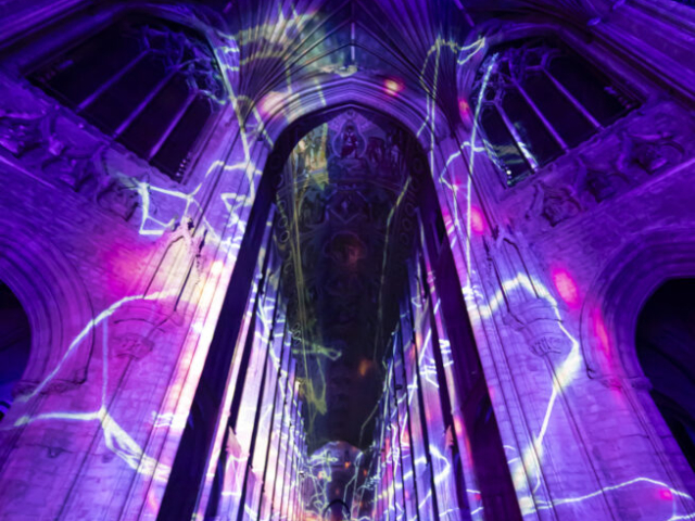 Ely Cathedral Space cathedral light show son et lumiere light show light and sound projection art light art epic art immersive experience _19smv