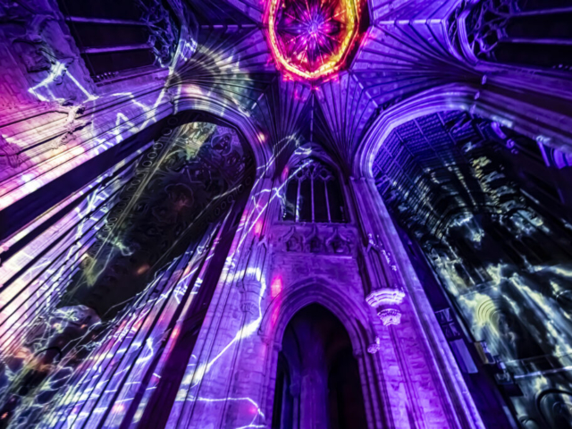 Ely Cathedral Space cathedral light show son et lumiere light show light and sound projection art light art epic art immersive experience _21smv