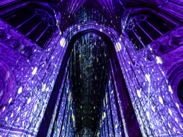 Ely Cathedral Space cathedral light show son et lumiere light show light and sound projection art light art epic art immersive experience _22smv