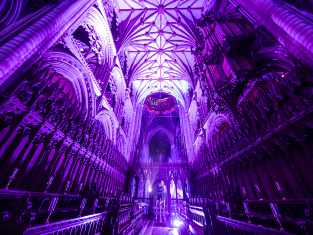 Ely Cathedral Space cathedral light show son et lumiere light show light and sound projection art light art epic art immersive experience _3smv