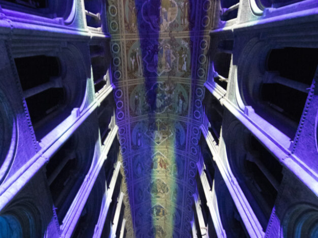 Ely Cathedral Space cathedral light show son et lumiere light show light and sound projection art light art epic art immersive experience _6smv