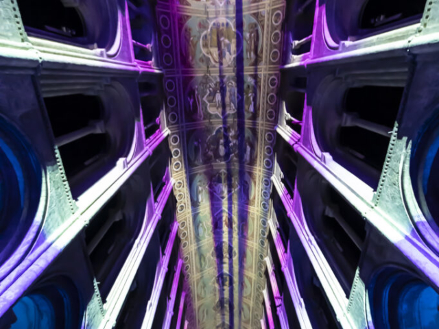 Ely Cathedral Space cathedral light show son et lumiere light show light and sound projection art light art epic art immersive experience _7smv