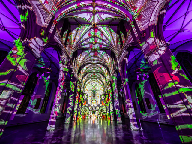 Luxmuralis Blackburn Cathedral Time light and sound cathedral light show epic art immersive projection mapping artwork 21smv