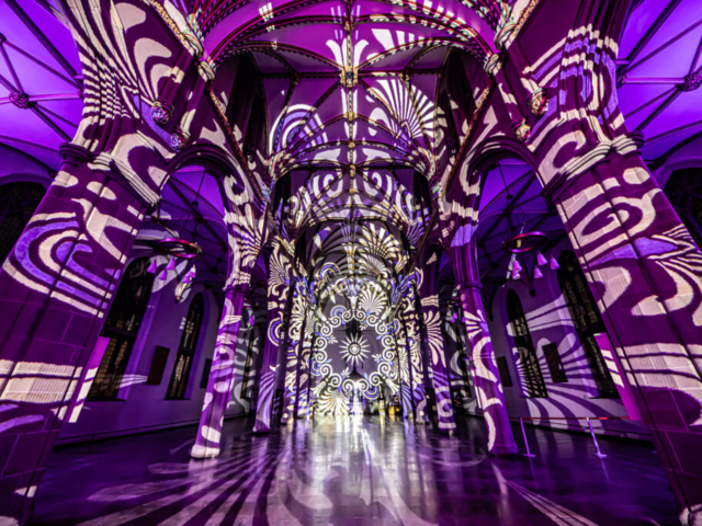 Luxmuralis Blackburn Cathedral Time light and sound cathedral light show epic art immersive projection mapping artwork 22smv