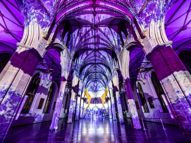 Luxmuralis Blackburn Cathedral Time light and sound cathedral light show epic art immersive projection mapping artwork 23smv