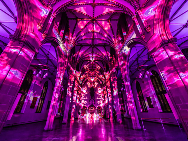 Luxmuralis Blackburn Cathedral Time light and sound cathedral light show epic art immersive projection mapping artwork 25smv