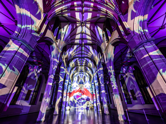 Luxmuralis Blackburn Cathedral Time light and sound cathedral light show epic art immersive projection mapping artwork 26smv