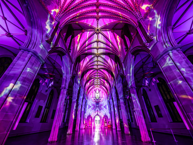 Luxmuralis Blackburn Cathedral Time light and sound cathedral light show epic art immersive projection mapping artwork 289smv