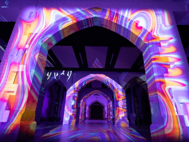 Luxmuralis Blackburn Cathedral Time light and sound cathedral light show epic art immersive projection mapping artwork 30smv