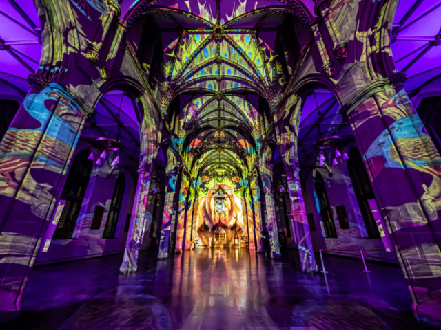 Luxmuralis Blackburn Cathedral Time light and sound cathedral light show epic art immersive projection mapping artwork 4smv
