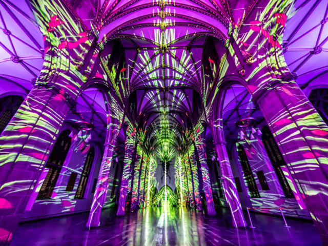 Luxmuralis Blackburn Cathedral Time light and sound cathedral light show epic art immersive projection mapping artwork 5smv