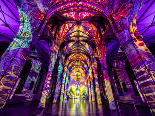 Luxmuralis Blackburn Cathedral Time light and sound cathedral light show epic art immersive projection mapping artwork 6smv