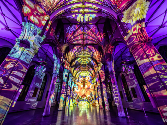 Luxmuralis Blackburn Cathedral Time light and sound cathedral light show epic art immersive projection mapping artwork 7smv