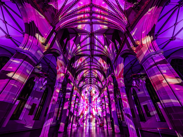 Luxmuralis Blackburn Cathedral Time light and sound cathedral light show epic art immersive projection mapping artwork 9smv