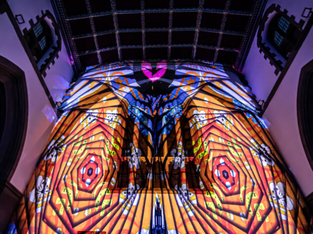 Luxmuralis Blackburn Cathedral Time light and sound cathedral light show epic art immersive projection mapping artworksmv