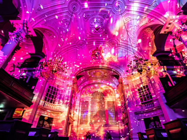 Luxmuralis St Martin in the Fields London Son et Lumiere light and sound light show projection art 10smv