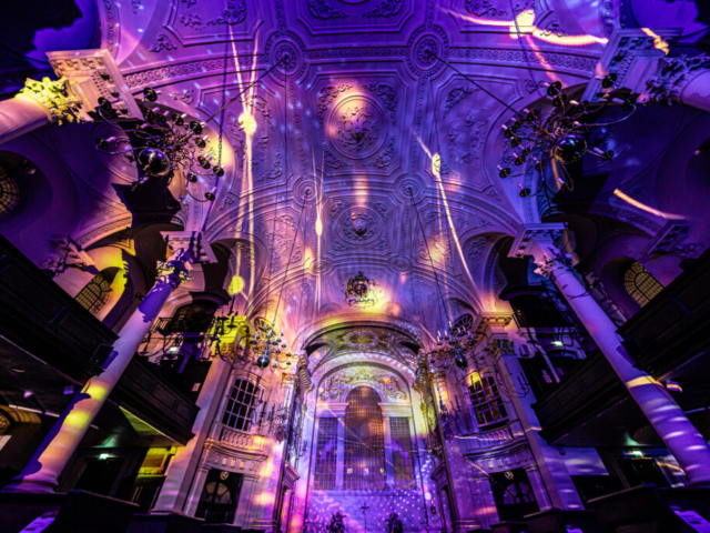 Luxmuralis St Martin in the Fields London Son et Lumiere light and sound light show projection art 12smv