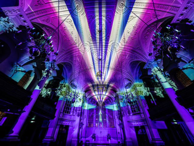 Luxmuralis St Martin in the Fields London Son et Lumiere light and sound light show projection art 14smv