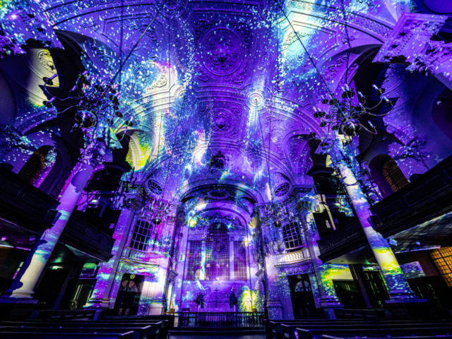 Luxmuralis St Martin in the Fields London Son et Lumiere light and sound light show projection art 3smv