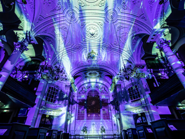 Luxmuralis St Martin in the Fields London Son et Lumiere light and sound light show projection art 5smv