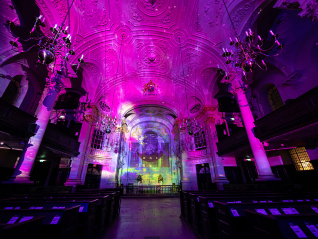 Luxmuralis St Martin in the Fields London Son et Lumiere light and sound light show projection art smv