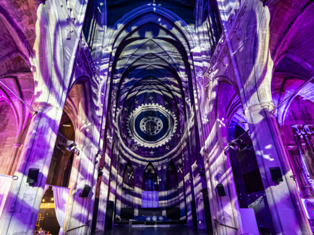 Luxmuralis Time Landmark Art Centre Teddington Time light and sound installation light show projection mapping son et lumiere _2